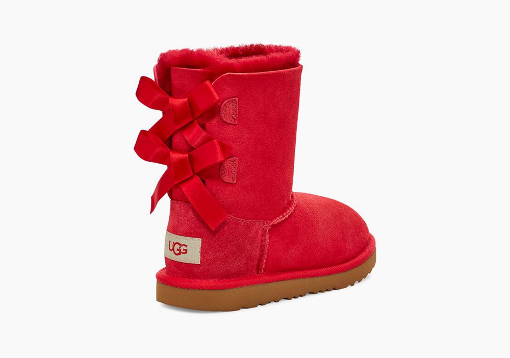 Ugg Boot Big Kids - Ugg Bailey Bow Ii Red - 176QVGFBU